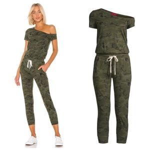NWT n:Philanthropy Britton One-Shoulder Camo Jumpsuit Retail $178 Size: XS